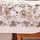 Toalha Mesa Lepper Retangular Tati Bege 8 Lugares Especificaç