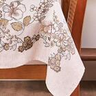 Toalha Mesa Lepper Retangular Tati Bege 8 Lugares Especificaç