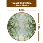 Toalha Mesa Plástica Térmica Amazônia 4 Lugares Redonda 1,38