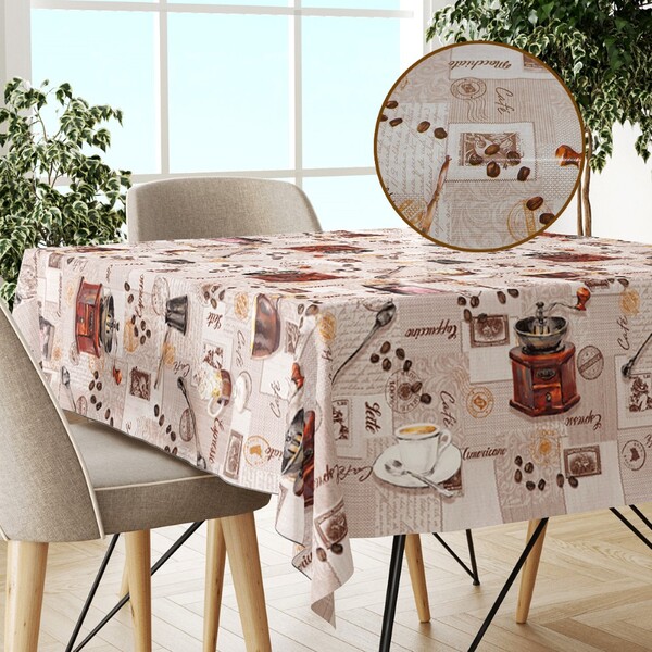 Toalha Mesa Plástica Térmica Barista 8 Lugar 1,40x2,00