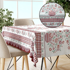 Toalha Mesa Plástica Térmica Bordada Vm 12 Lugares 3,50