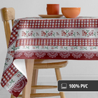 Toalha Mesa Plástica Térmica Bordada Vm 4 A 6 Lugares 1,60