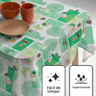 Toalha Mesa Plástica Térmica Cactos 6 E 8 Lugares 2,00