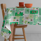 Toalha Mesa Plástica Térmica Cactos 6 Lugares 1,80