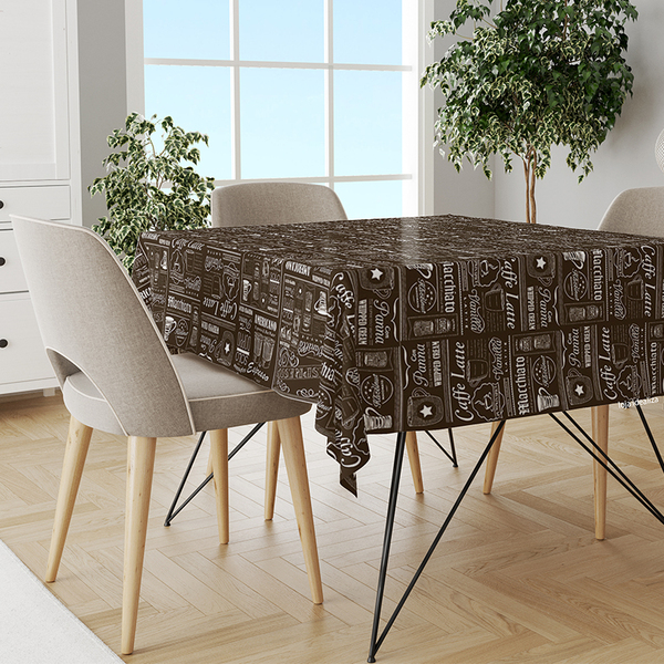 Toalha Mesa Plástica Térmica Café Mr 2 Lugares 70x100