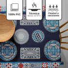 Toalha Mesa Plástica Térmica Colonial 6 E 8 Lugares 2,20