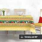 Toalha Mesa Plástica Térmica Feliz Natal 8 E 10 Lugares 2,80