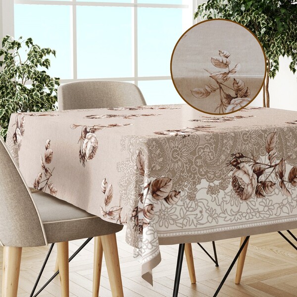 Toalha Mesa Plástica Térmica Finesse 6 Lugar 1,40x1,60