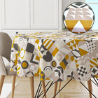 Toalha Mesa Plástica Térmica Flow 4 Lugares Redonda 1,38