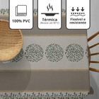 Toalha Mesa Plástica Térmica Grega 4 Lugares 1,40