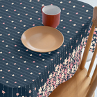 Toalha Mesa Plástica Térmica Jasmim 4 E 6 Lugares 1,60