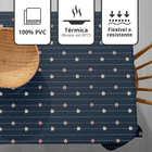 Toalha Mesa Plástica Térmica Jasmim 8 E 10 Lugares 2,50