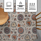 Toalha Mesa Plástica Térmica Mandala Bg 12 Lugares 3,50