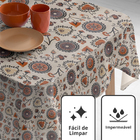 Toalha Mesa Plástica Térmica Mandala Bg 12 Lugares 3,50