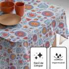 Toalha Mesa Plástica Térmica Mandala Br 4 Lugares Redonda