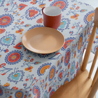 Toalha Mesa Plástica Térmica Mandala Br 8 E 10 Lugares 2,50
