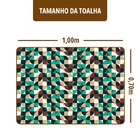 Toalha Mesa Plástica Térmica Mob 2 Lugares 0,70 X 1,00