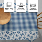 Toalha Mesa Plástica Térmica Nova Portu 2 Lugares 70x100