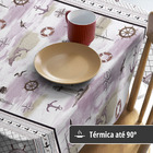 Toalha Mesa Plástica Térmica Oceano 6 E 8 Lugares 2,20