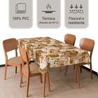 Toalha Mesa Plástica Térmica Outono 10 12 Lugares 3,00