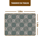 Toalha Mesa Plástica Térmica Petras 2 Lugares 1,00 X 1,40