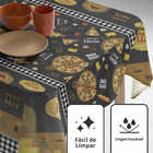 Toalha Mesa Plástica Térmica Pizza 6 E 8 Lugares 2,20