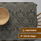 Toalha Mesa Plástica Térmica Renda Cmr 12 Lugares 3,50