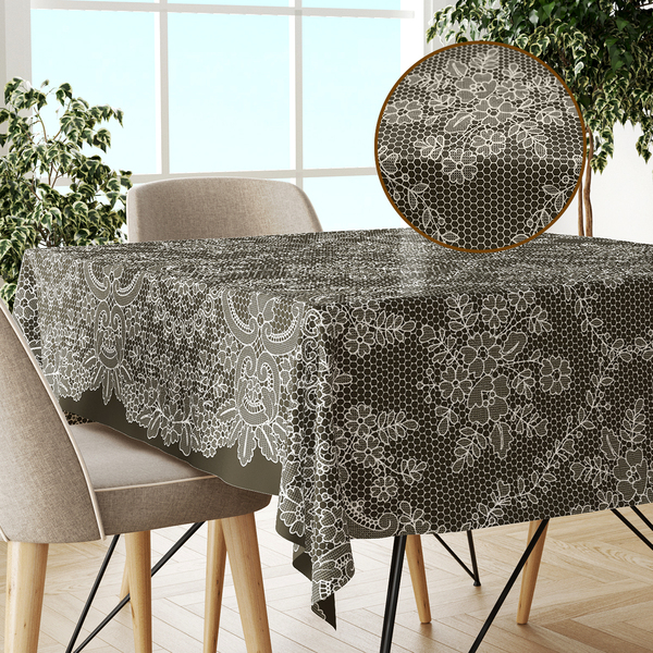 Toalha Mesa Plástica Térmica Renda Cmr 2 Lugares 1,00 X 1,40m