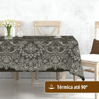 Toalha Mesa Plástica Térmica Renda Cmr 8 E 10 Lugares 2,80