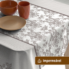 Toalha Mesa Plástica Térmica Renda Flor Mr 10 12 Lugar 3,00