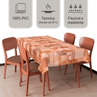 Toalha Mesa Plástica Térmica Sisal 6 E 8 Lugares 2,00