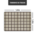 Toalha Mesa Plástica Térmica Tartan 4 A 6 Lugares 1,60