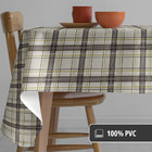 Toalha Mesa Plástica Térmica Tartan 4 Lugares 1,40