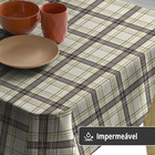 Toalha Mesa Plástica Térmica Tartan 6 E 8 Lugares 2,20