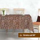 Toalha Mesa Plástica Térmica Tricot 1,40x4,00