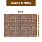 Toalha Mesa Plástica Térmica Tricot 10 Lugar 1,40x2,80