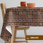 Toalha Mesa Plástica Térmica Tricot 4 Lugar 1,40x1,40