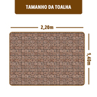 Toalha Mesa Plástica Térmica Tricot 8 Lugar 1,40x2,20