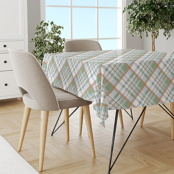 Toalha Mesa Plástica Térmica Xadrez Bbvd 10 12 Lugares 3,00