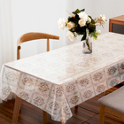 Toalha Mesa Plástico Transparente 2 Lugares 0,70x1,00 M2