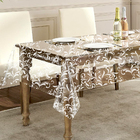 Toalha Mesa Plástico Transparente 4 Lugares 1,40x1,40 M1