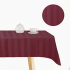 Toalha Mesa Quadrada Jacquard Listrado 8 Lugares 220x220cm Gr