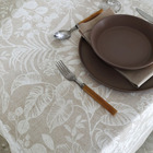 Toalha Mesa Redonda Döhler Clean Renova Alana Bege 8 Lugares