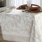 Toalha Mesa Retangular Döhler Clean Renova Alana Bege 6 Lugar