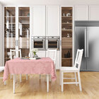 Toalha Mesa Rosê Lisa Medalhão Quadrada 1,40m X 1,40m Tecido