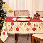 Toalha Mesa Super Prática Lepper Quadrada Natal 4 Lugares