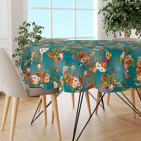 Toalha Mesa Térmica + Grossa Premium Beija-flor 1,40x1,80