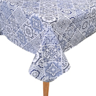 Toalha Mesa Térmica Impermeável Pvc Azulejo Azul  1,40x1,80