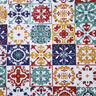 Toalha Mesa Térmica Impermeável Pvc Azulejo Color  1,40x2,20