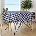 Toalha Mesa Térmica Impermeável Pvc Xadrez Azul 2,80x1,40